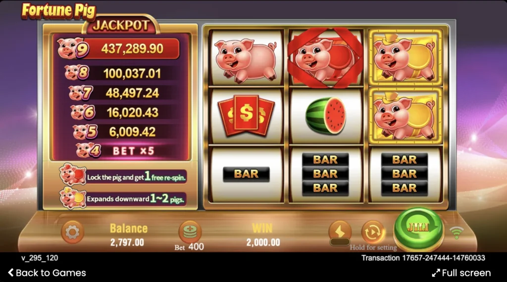 FortunePig game feature